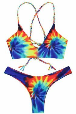 Y2K Aesthetic Spaghetti Straps Beach Swimwear Women Swimsuit