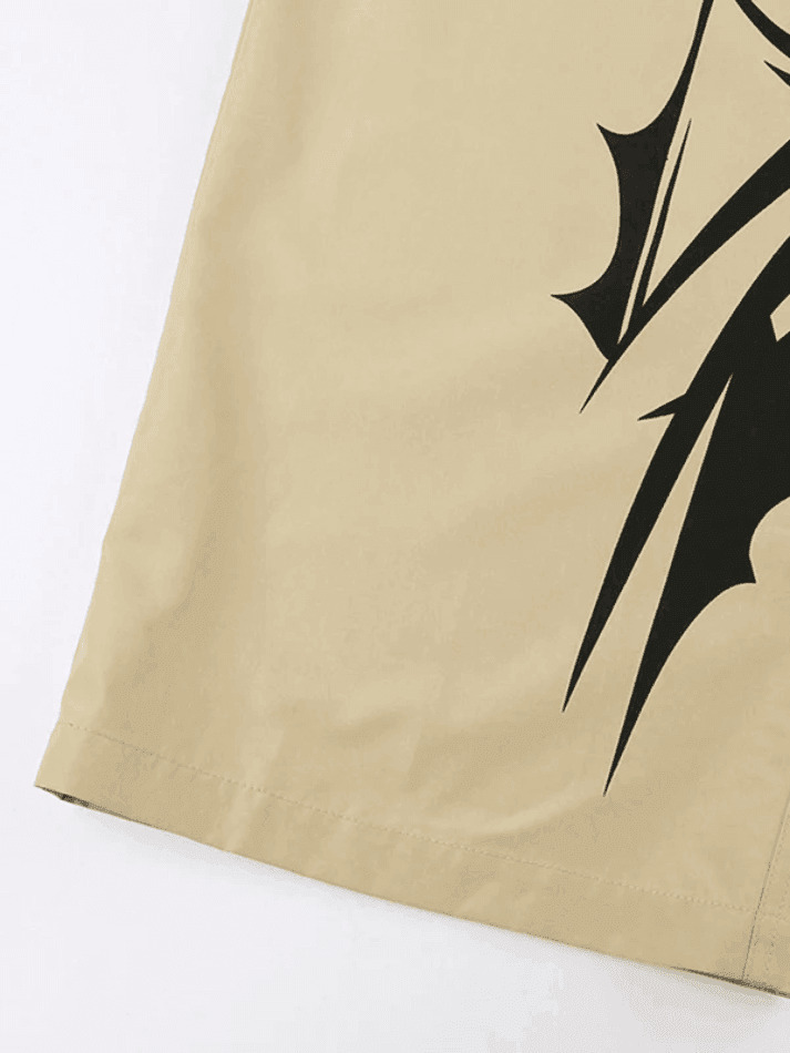 Y2K Aesthetic Splash Ink Print Loose Straight Leg Pants for Women - Coquette & Grunge Style