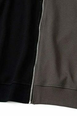 Y2K Aesthetic Spliced Zip Up Hoodie for Women - Coquette & Grunge Style Fashion Statement