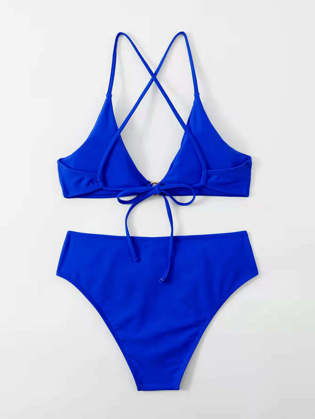Y2K Aesthetic Split Bikini - Sexy Solid Color Swimsuit Y2K Aesthetic Split Bikini - Sexy Solid Color Swimsuit