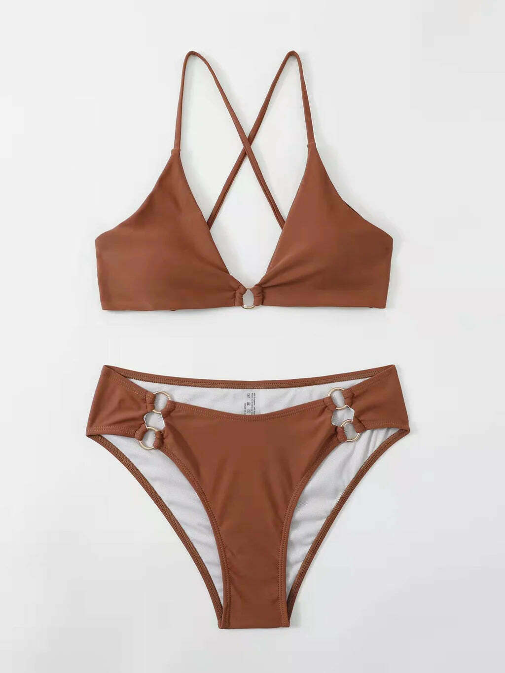Y2K Aesthetic Split Bikini - Sexy Solid Color Swimsuit Y2K Aesthetic Split Bikini - Sexy Solid Color Swimsuit