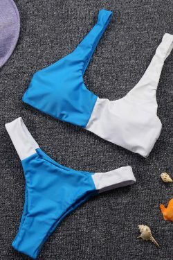 Y2K Aesthetic Split Bikini Set: Grunge Coquette Fashion