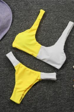 Y2K Aesthetic Split Bikini Set: Grunge Coquette Fashion