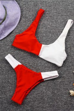 Y2K Aesthetic Split Bikini Set: Grunge Coquette Fashion