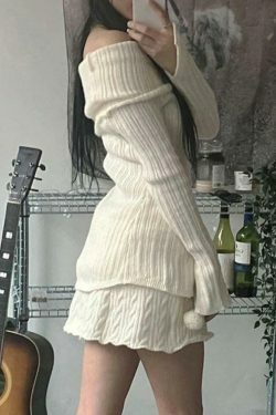 Y2K Aesthetic Split Buttoned Ribbed Knit Top for Women - Coquette & Grunge Style Fashion