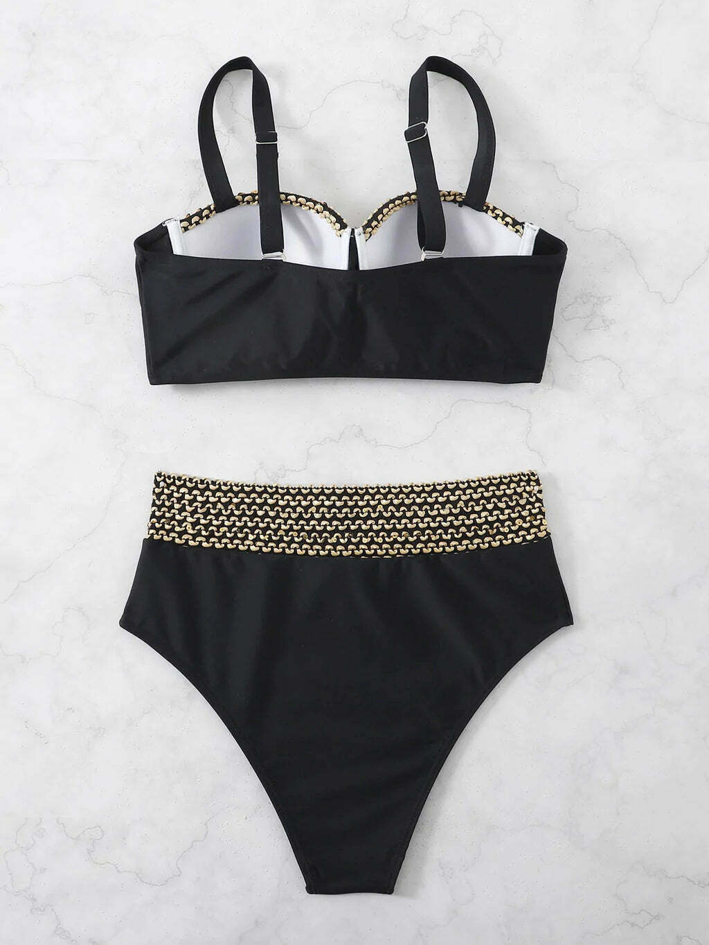 Y2K Aesthetic Split Hard-Clad Steel Bathing Suit for Niche Women Fashion Y2K Aesthetic Split Hard-Clad Steel Bathing Suit for Niche Women Fashion