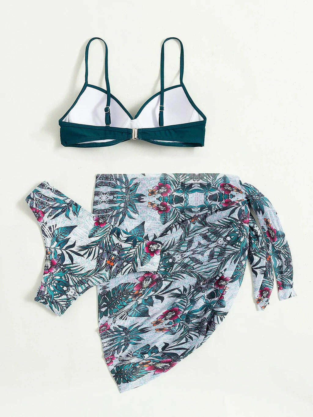 Y2K Aesthetic Split Hard-Clad Steel Support Three-Piece Swimsuit Y2K Aesthetic Split Hard-Clad Steel Support Three-Piece Swimsuit