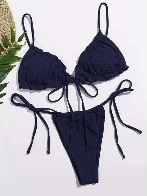 Y2K Aesthetic Split Strap Bikini for Women - Coquette Style with Grunge and Pastel Goth Vibes Y2K Aesthetic Split Strap Bikini for Women - Coquette Style with Grunge and Pastel Goth Vibes