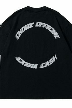 Y2K Aesthetic Sports Jersey Style T-Shirt - Coquette & Grunge Fashion, Cute Tops & Cargo Skirt