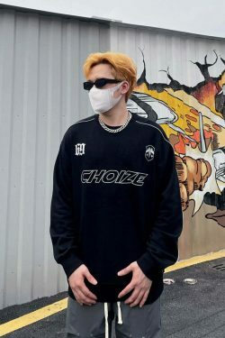 Y2K Aesthetic Sports Jersey Sweatshirt - Coquette Style Grunge Fashion for Women