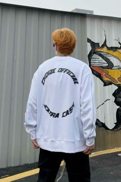 Y2K Aesthetic Sports Jersey Sweatshirt - Coquette Style Grunge Fashion for Women