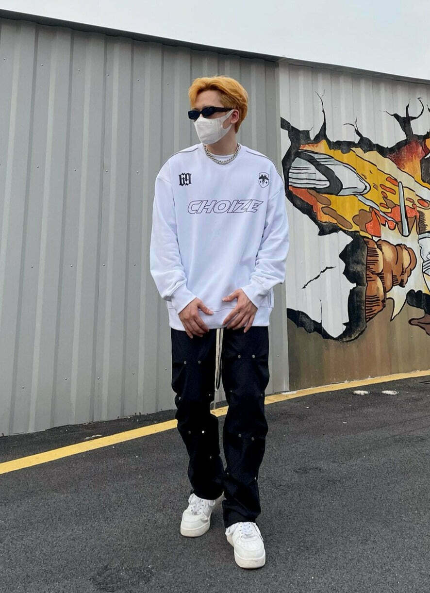 Y2K Aesthetic Sports Jersey Sweatshirt - Coquette Style Grunge Fashion for Women Y2K Aesthetic Sports Jersey Sweatshirt - Coquette Style Grunge Fashion for Women