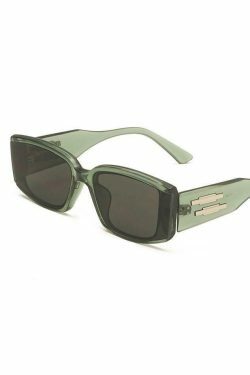 Y2K Aesthetic Square Sunglasses - Coquette Grunge Fashion & Cute Tops