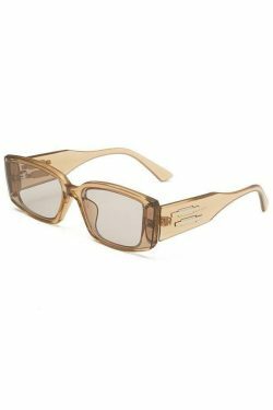 Y2K Aesthetic Square Sunglasses - Coquette Grunge Fashion & Cute Tops