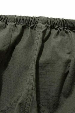 Y2K Aesthetic Stacked Ripstop Parachute Pants for Women - Coquette & Grunge Style Cargo Skirt