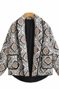 Y2K Aesthetic Stand-Up Collar Cotton Coat - Coquette Grunge Fashion & Pastel Goth Vibes