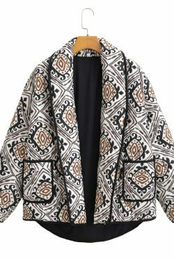 Y2K Aesthetic Stand-Up Collar Cotton Coat - Coquette Grunge Fashion & Pastel Goth Vibes