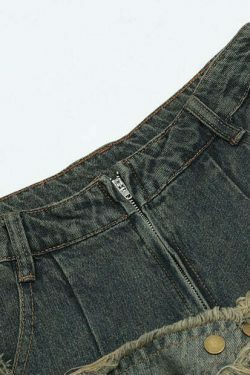 Y2K Aesthetic Star Jeans - Coquette Fashion with Grunge & Pastel Goth Vibes