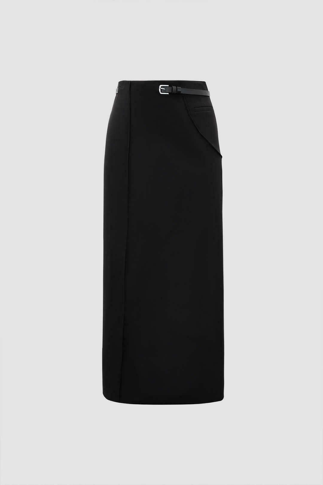 Y2K Aesthetic Straight Skirt with Belt - Coquette & Grunge Style Women's Fashion