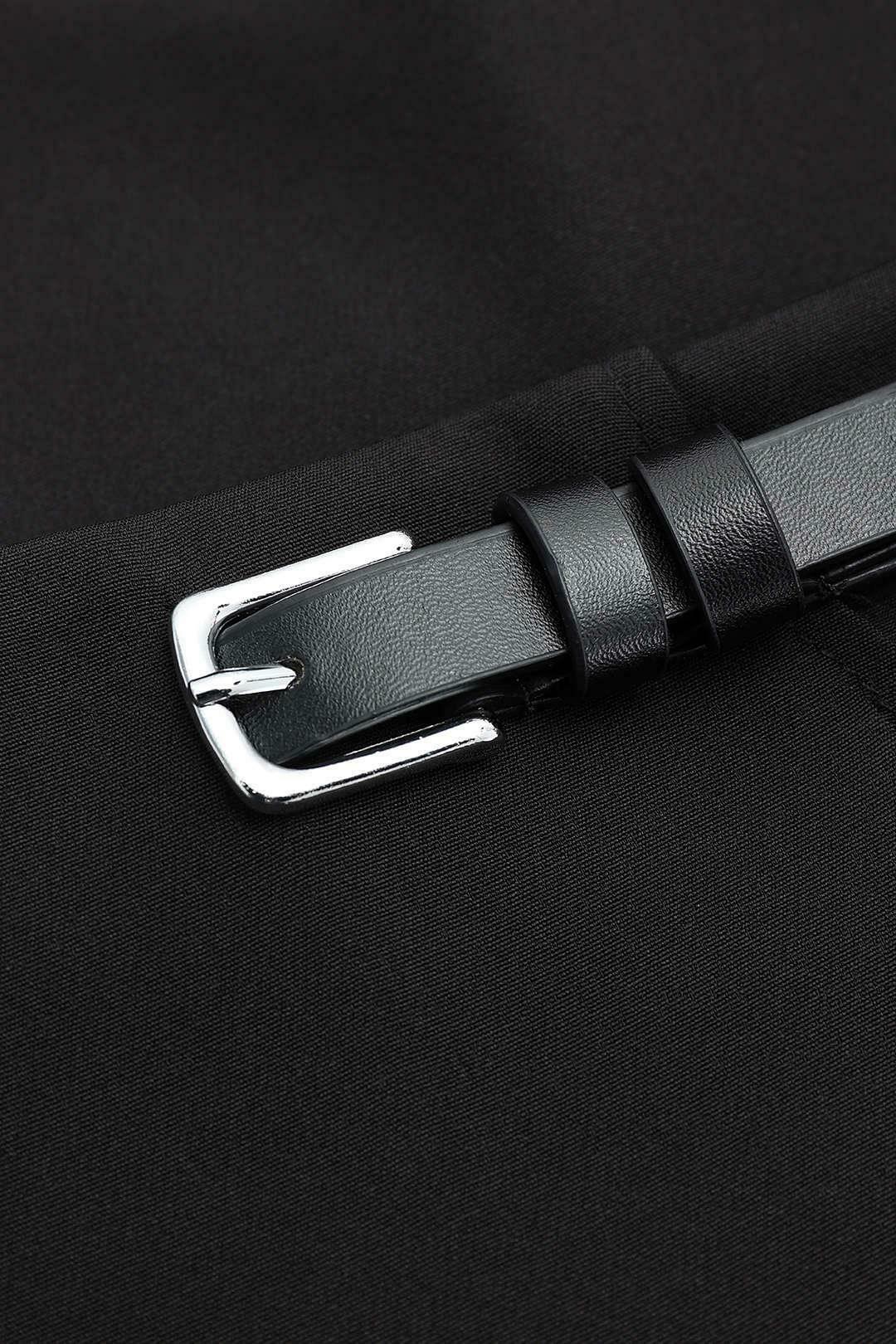 Y2K Aesthetic Straight Skirt with Belt - Coquette & Grunge Style Women's Fashion