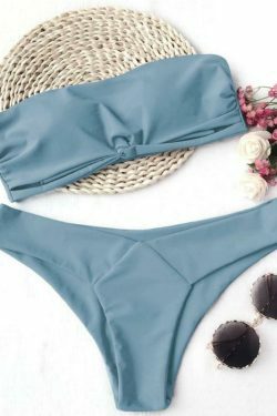 Y2K Aesthetic Strapless Swimsuit for Women - Coquette Style Grunge Fashion with Pastel Goth Vibes