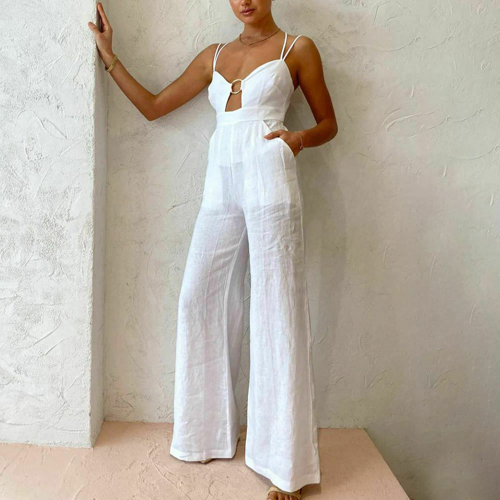 Y2K Aesthetic Strapless White Jumpsuit - Coquette & Grunge Fashion, Cute Tops, Pastel Goth Y2K Aesthetic Strapless White Jumpsuit - Coquette & Grunge Fashion, Cute Tops, Pastel Goth