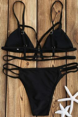 Y2K Aesthetic Strappy Bandage Bikini Set - Coquette Grunge Fashion & Pastel Goth Vibes