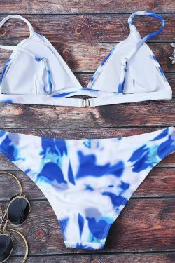 Y2K Aesthetic Strappy Tie-Dye Bikini for Women - Coquette & Grunge Style Swimwear