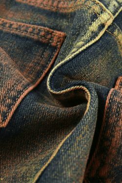 Y2K Aesthetic Street Denim Skirt with Asymmetric Pocket