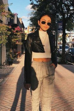 Y2K Aesthetic Street Style PU Leather Jacket for Women - Coquette & Grunge Fashion