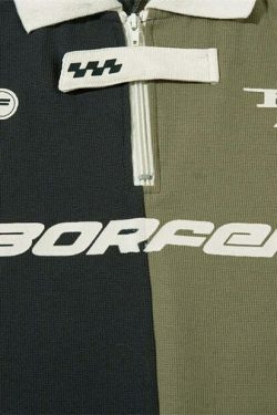 Y2K Aesthetic Stripe Sports Jersey for Women - Coquette & Grunge Style Fashion Statement