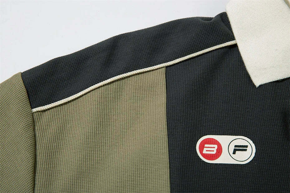 Y2K Aesthetic Stripe Sports Jersey for Women - Coquette & Grunge Style Fashion Statement