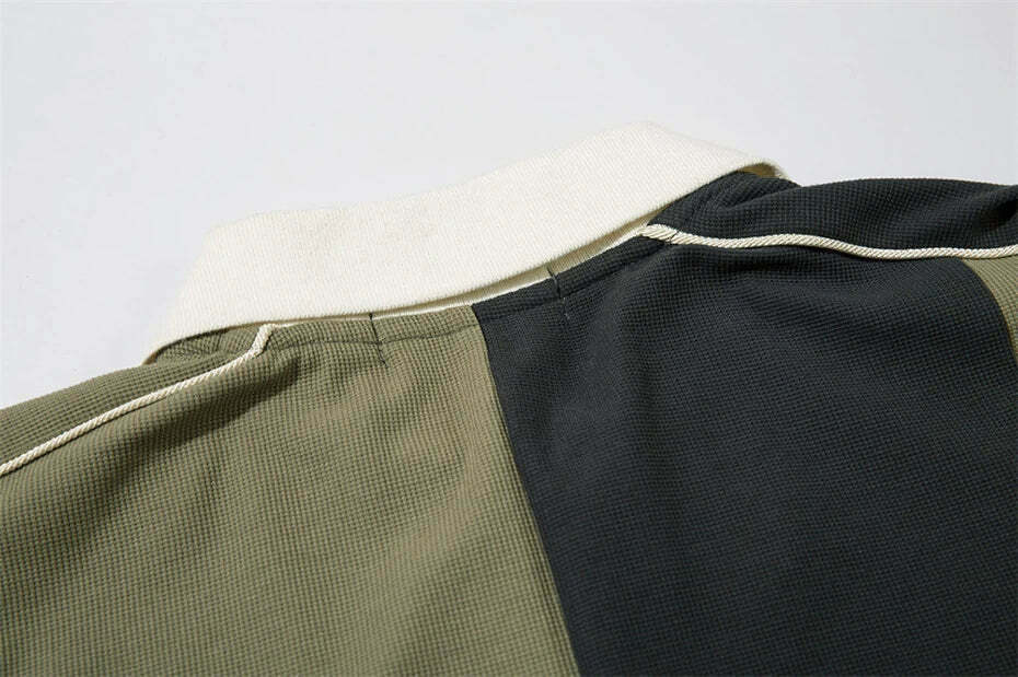 Y2K Aesthetic Stripe Sports Jersey for Women - Coquette & Grunge Style Fashion Statement