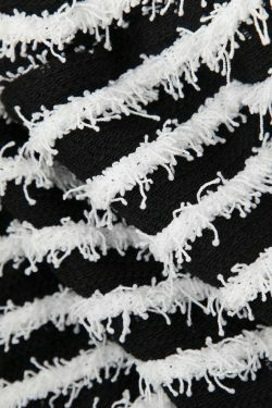 Y2K Aesthetic Stripe Tie Waist Shorts - Coquette Grunge Fashion & Pastel Goth