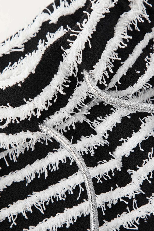 Y2K Aesthetic Stripe Tie Waist Shorts - Coquette Grunge Fashion & Pastel Goth