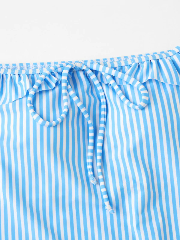 Y2K Aesthetic Striped High Leg Monokini Swimsuit - Coquette Fashion for Women Y2K Aesthetic Striped High Leg Monokini Swimsuit - Coquette Fashion for Women