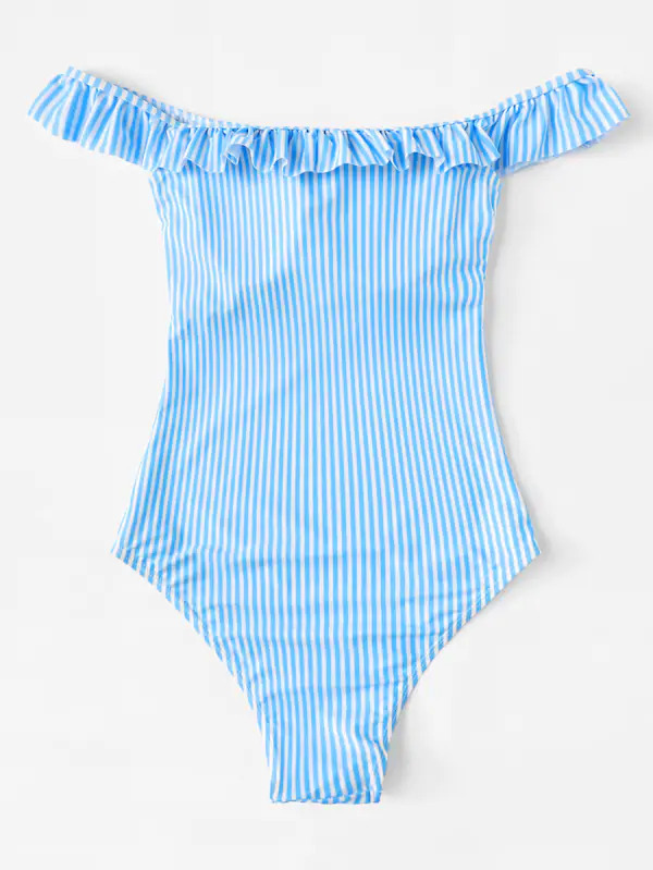 Y2K Aesthetic Striped High Leg Monokini Swimsuit - Coquette Fashion for Women Y2K Aesthetic Striped High Leg Monokini Swimsuit - Coquette Fashion for Women