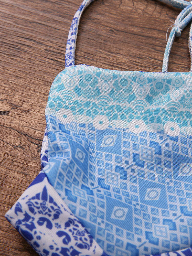 Y2K Aesthetic Tankini: Comfy Wireless Swimwear - Pastel Goth, Grunge Y2K Aesthetic Tankini: Comfy Wireless Swimwear - Pastel Goth, Grunge