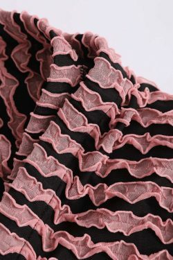 Y2K Aesthetic Texture Cropped Tank Top and Mini Skirt Set - Coquette Fashion for Women