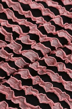 Y2K Aesthetic Texture Cropped Tank Top and Mini Skirt Set - Coquette Fashion for Women