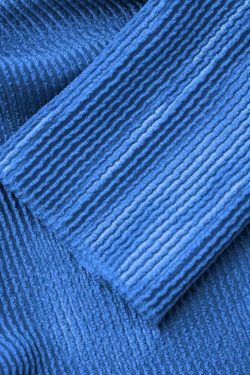 Y2K Aesthetic Textured Hook And Eye Collar Long Sleeve Top for Women - Coquette Fashion Grunge Style