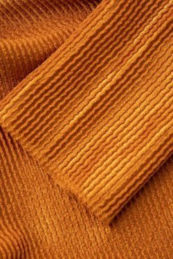 Y2K Aesthetic Textured Hook And Eye Collar Long Sleeve Top for Women - Coquette Fashion Grunge Style