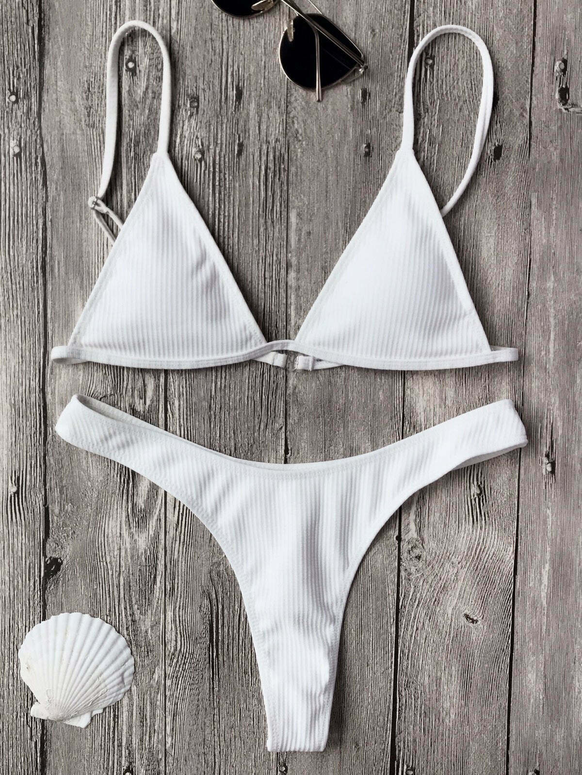 Y2K Aesthetic Textured Plunge Bikini Set with Coquette Style and Grunge Aesthetic Y2K Aesthetic Textured Plunge Bikini Set with Coquette Style and Grunge Aesthetic