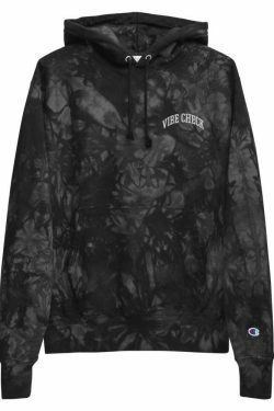 Y2K Aesthetic Tie-Dye Hoodie by AFFICIAL x CHAMPION - Coquette Style Grunge Fashion for Women