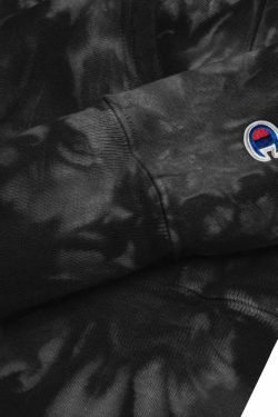 Y2K Aesthetic Tie-Dye Hoodie by AFFICIAL x CHAMPION - Coquette Style Grunge Fashion for Women