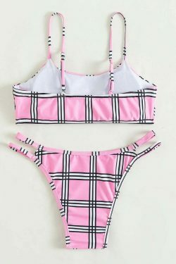Y2K Aesthetic Tie-Dyed Swimsuit Bikini for Women - Coquette Style with Grunge and Pastel Goth Vibes