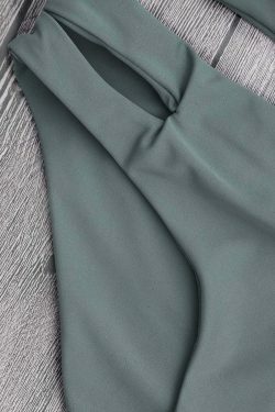 Y2K Aesthetic Tie Back Crisscross Strappy Bikini Set