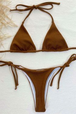 Y2K Aesthetic Triangle Bikini - Coquette Grunge Fashion - Cute Tops & Cargo Skirt Combinations