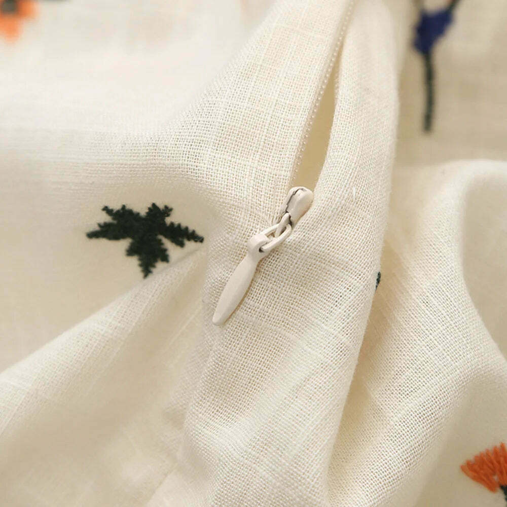 Y2K Aesthetic Tropical Embroidered Backless Dress - Coquette Style with Grunge & Pastel Goth Vibes Y2K Aesthetic Tropical Embroidered Backless Dress - Coquette Style with Grunge & Pastel Goth Vibes