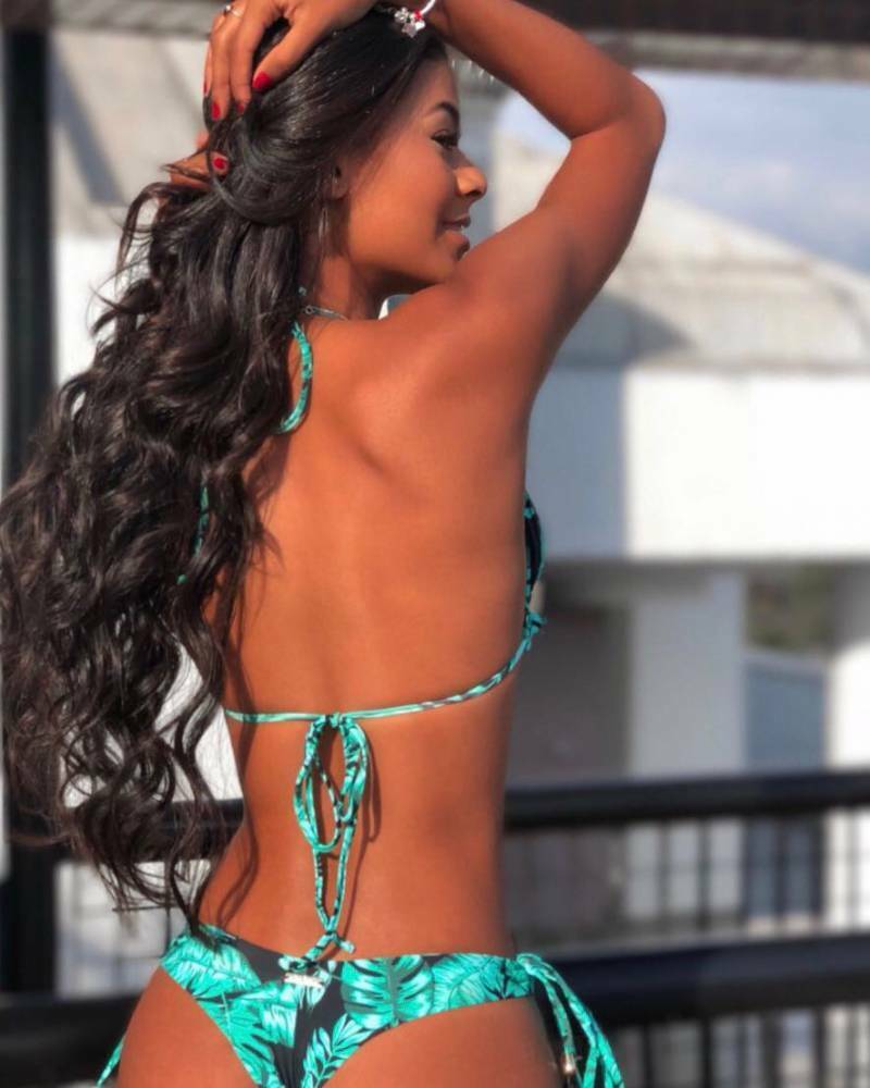 Y2K Aesthetic Tropical Print String Bikini Set for Women - Coquette Style Grunge Fashion